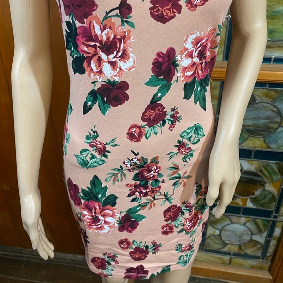 4/$50 Floral Racerback Bodycon Mini Dress - Picture 4 of 7